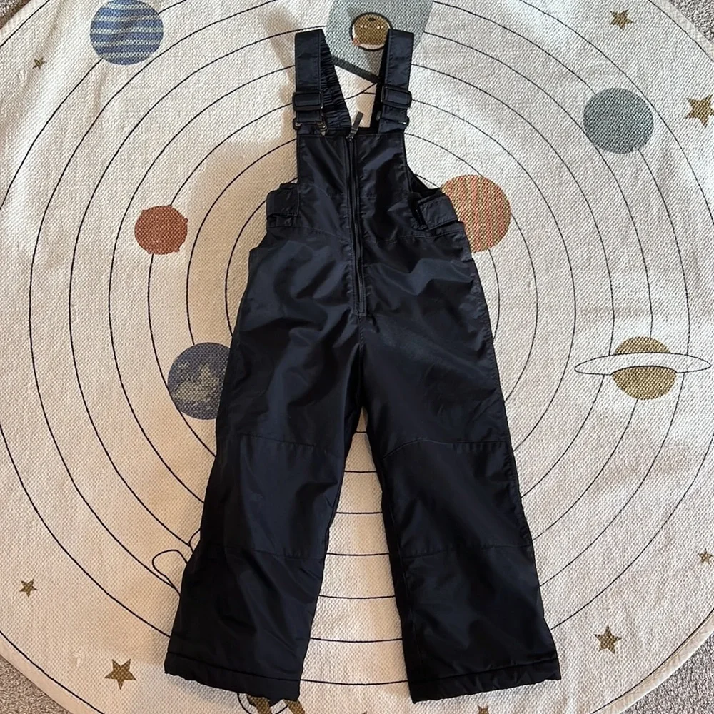 COLUMBIA Kids Snow bib Pants Suit Boy Girl Black Youth Size 4/5